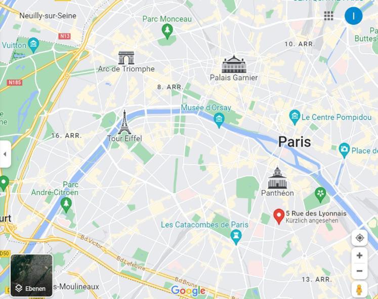 Petite Maison Avec Cour Dans Les Beaux Quartiers-Vous Faites Le Menage- Very Good Prices For T-H-E Location But You Have To Clea-N Th-E Flat Apartment Paris Luaran gambar